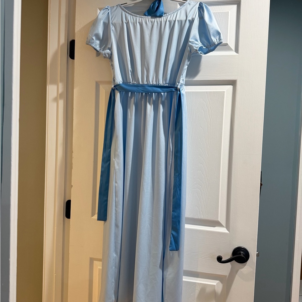 Light Blue Satin Dress used for Wendy costume